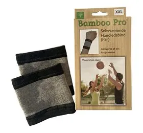 Håndledsbind, Selvvarmende, Str: XXL, Bamboo Pro