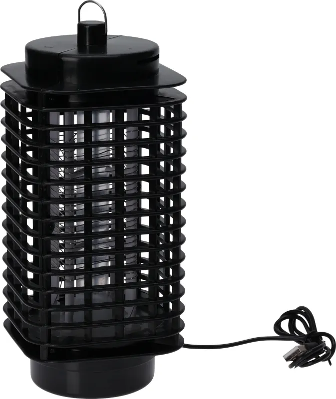 Mygge bekæmper med UV-lys  -  USB, sort, 22 cm
