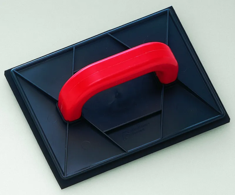 Pudsebræt, 10mm sort gummi 180x240mm
