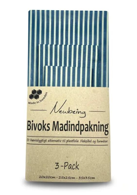 Newbeing Bivoks madindpakning blå (3 stk)