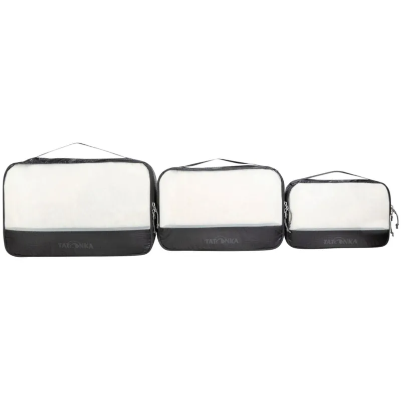 Tatonka Mesh Bag Set III, pakkepose, sort, 3 stk.