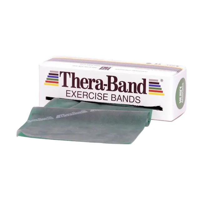 Thera-Band Træningselastik Bånd Level 3 Hård Grøn 45,5m