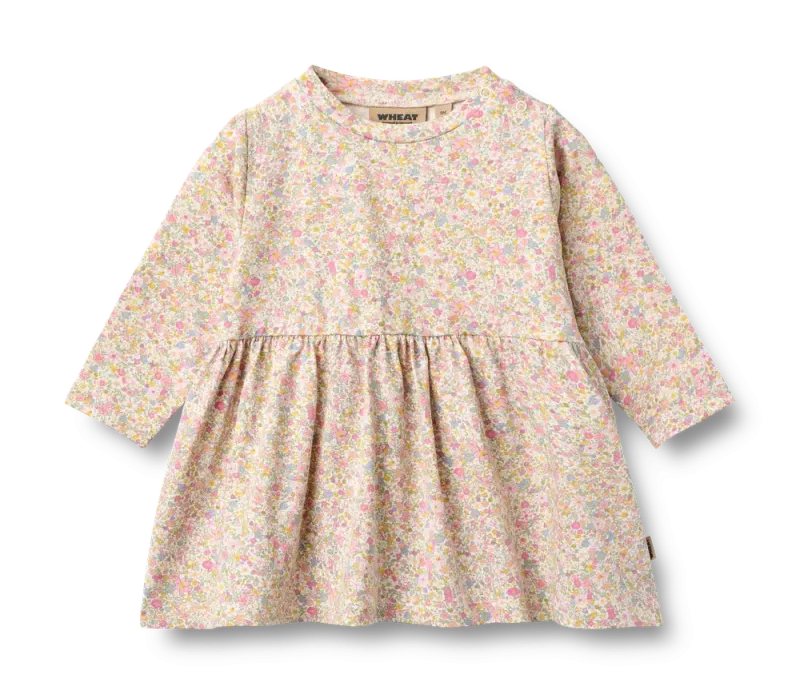 Sessa Jersey Kjole - Blush Flower Meadow - 68
