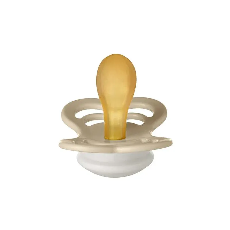 BIBS Symmetrisk Supreme Sut - Str. 2 - Naturgummi - GLOW - Vanilla