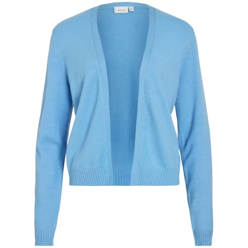 VILA DAME CARDIGAN VIRIL SHORT L/S KNIT CARDIGAN-NOOS - All Aboard DARK MELANGE