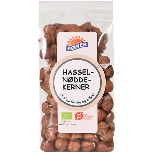 Hasselnøddekerner Øko. - 200 gram
