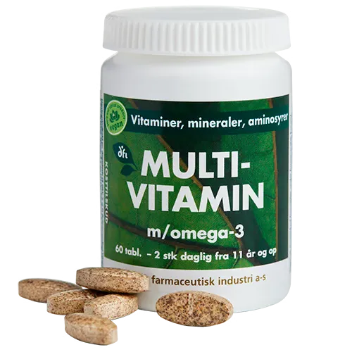 Grønne Vitaminer Multivitamin m/ Omega-3 (60 tabl)
