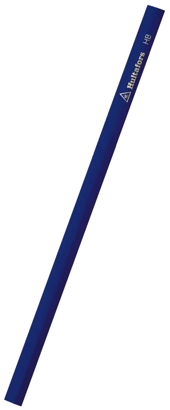 Tømrerblyant 240 mm oval blå