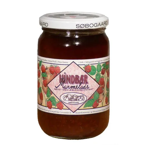 Hindbærmarmelade Øko. - 400 gram
