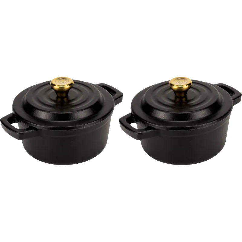 Mareld Mini Støbejernsgryde 10 cm, 2 stk.