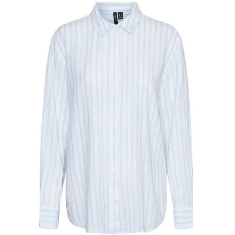 VERO MODA dame skjorte VMLINN - Snow White Olga Airy Blue