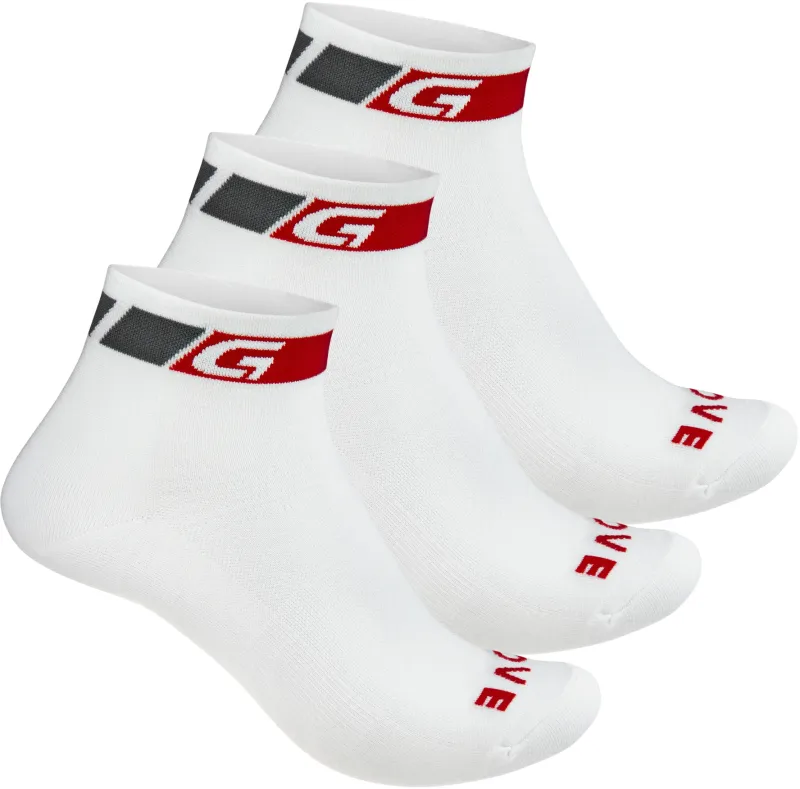 GripGrab Classic Low Cut 3PACK - Hvid