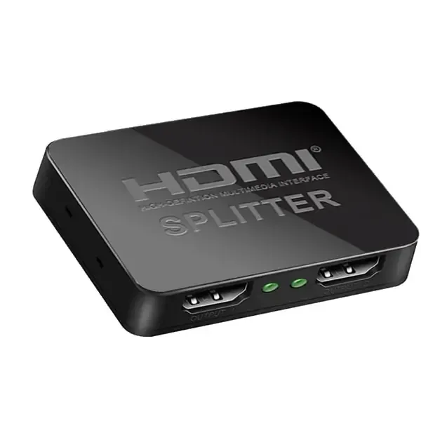 HDMI Splitter 1 til 2. 4K splitter med 1x input - 2x output.