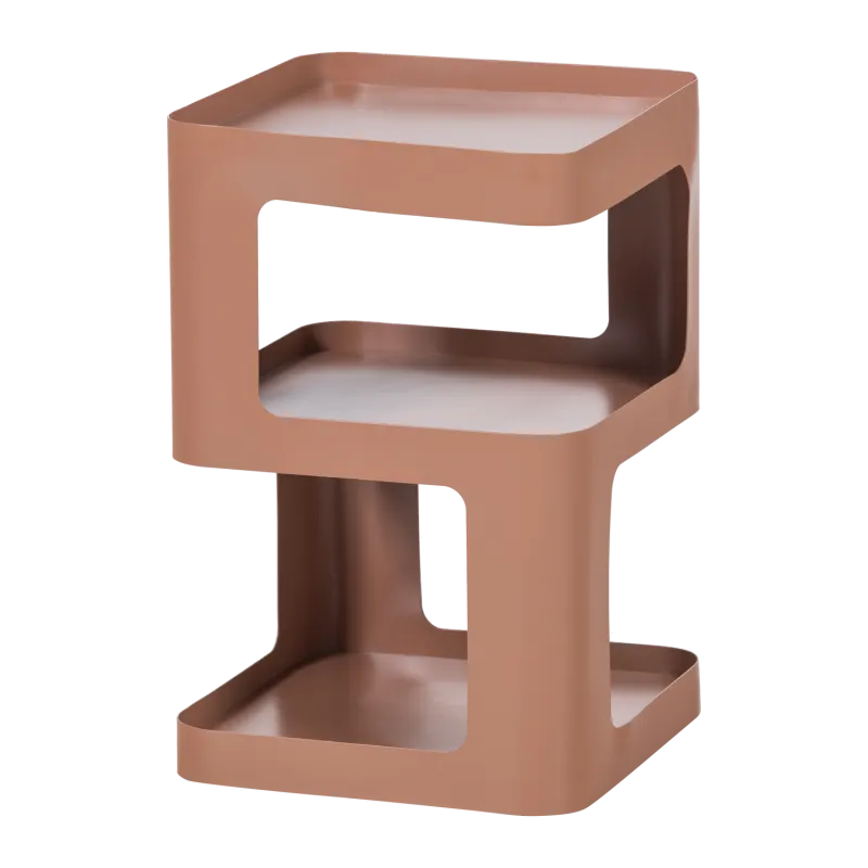 WOOOD Riv sidebord, m. 2 rum - lakserosa jern (35x35)