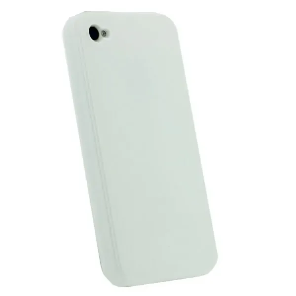 iPhone 4 cover i hård plastik. Hvid.
