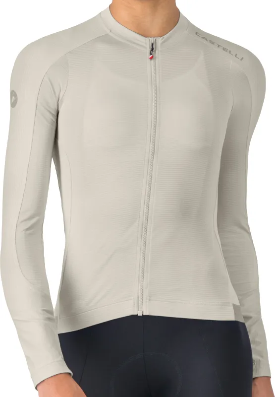 Castelli ESPRESSO 2 W LONG SLEEVE JERSEY - Silver Moon