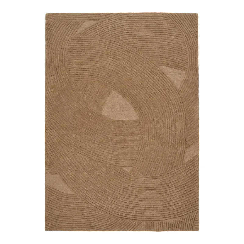 House Nordic - Pune Tæppe - håndtuftet, brun, 200x300 cm