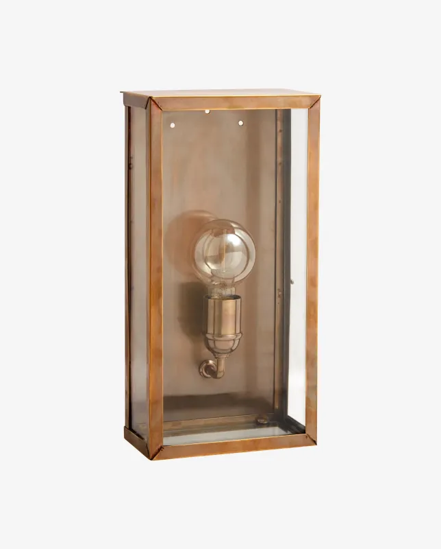 Nordal - EOS væglampe, udendørs  -  messing  -  B20 × D12 × H40 cm