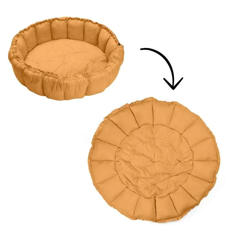 Play & Go Bloom - Babynest/Legetæppe - Mustard