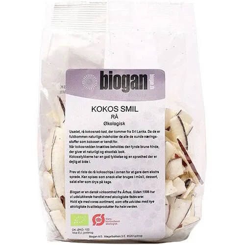 Kokos smil rå Øko. - 175 gram