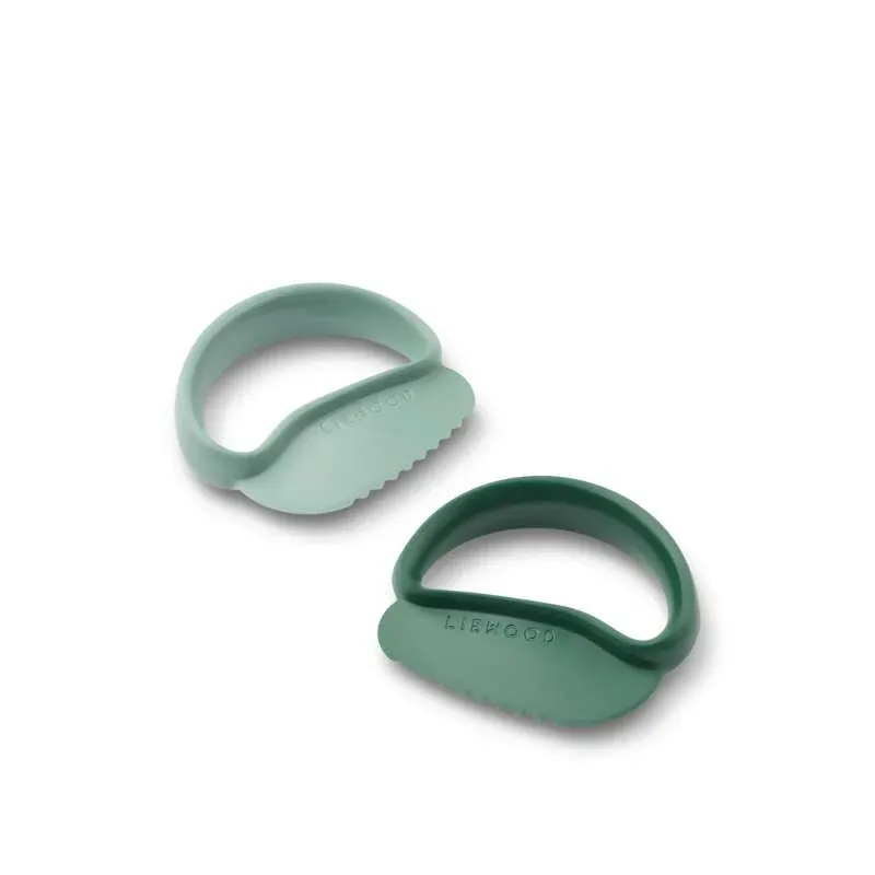 Liewood Riven Toddler Børnekniv - 2-pak - Peppermint/Garden Green