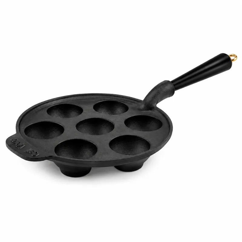 Carl victor Gold æbleskivepande 21 cm, støbejern