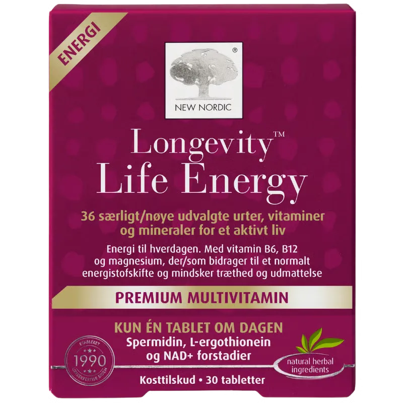 New Nordic Longevity Life Energy (30 tabl)