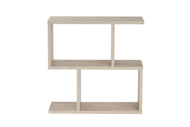 NORDVÄRK Life sidebord, m. 2 hylder, rektangulær - travertin melamin (60x20)