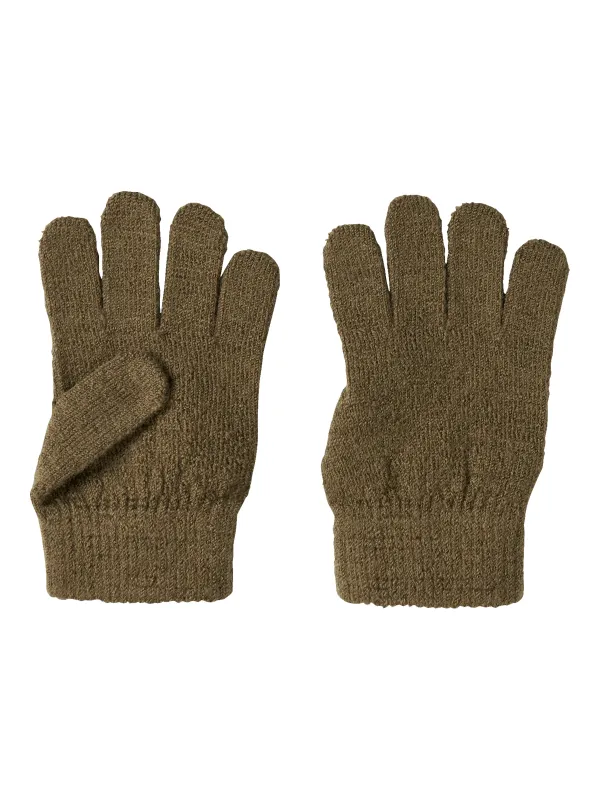 Lil Atelier Nanson - Knit Gloves - Kangaroo - 2