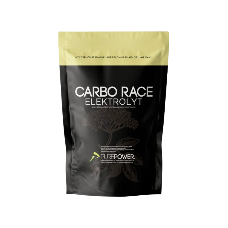 PurePower Carbo Race Elektrolyt Hyldeblomst 1 kg