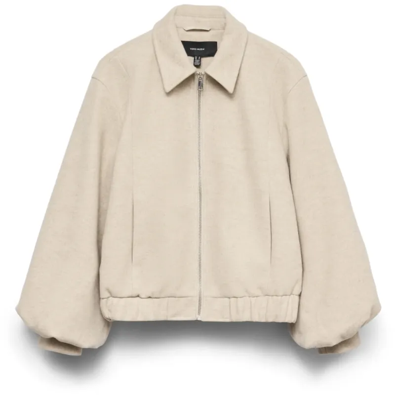VERO MODA Dame Jakke VMMaddie - Oatmeal MELANGE