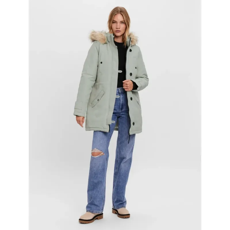 Vero Moda dame vinterjakke VMEXCURSIONEXPEDITION - Mineral Gray