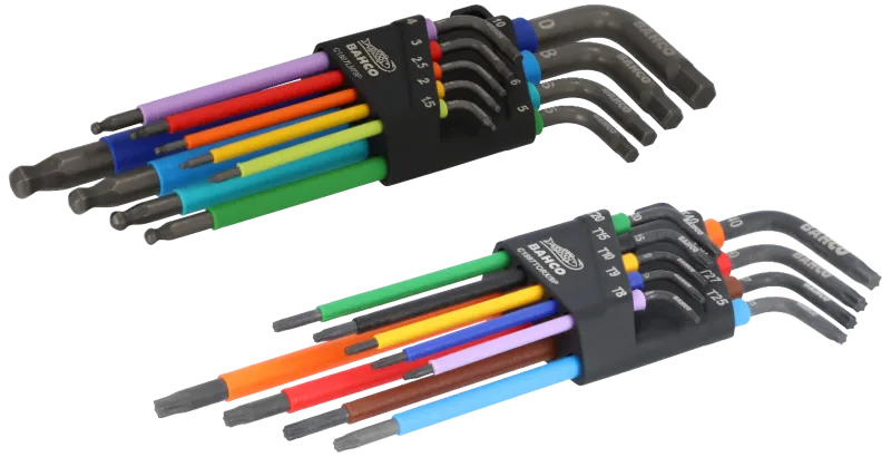 Bahco Summerpack: 2 stiftnøglesæt Torx + Inhex