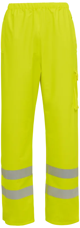 Hi-vis taljeregnbuks m/ lomme 022401R gul Str. 4XL