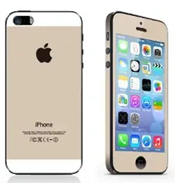 iPhone 5/5S/SE sticker. Champagne.
