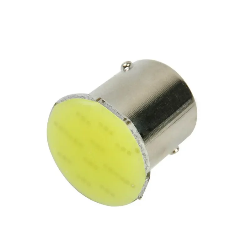 UDSALG - BAY15D COB LED pære - 2 stk - 12v - Dinled - Auto pærer
