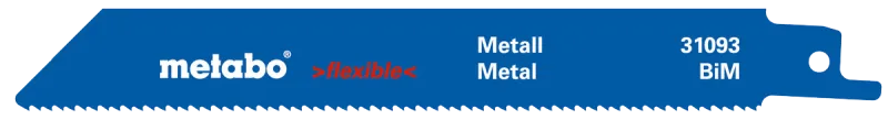 Bajonetsavkl. til metal 150mm BiM 14tpi Flex pk/5