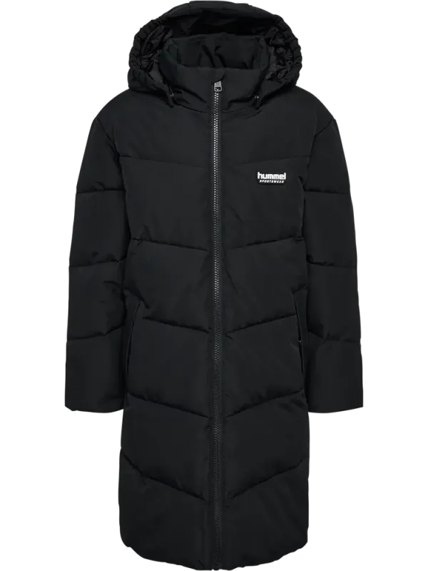 Puffer Lang Jakke - Black - 116