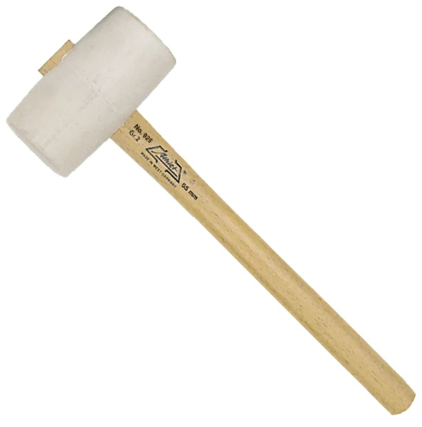 Athlet gummihammer hvid 55 mm
