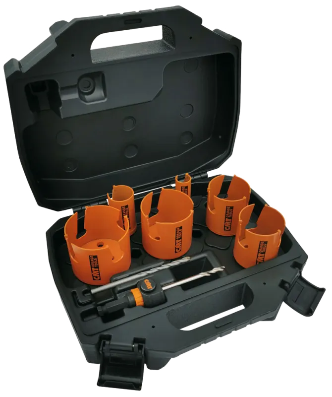 CMT hulsavsæt HW Push&Lock 22-76mm, 6stk+holder