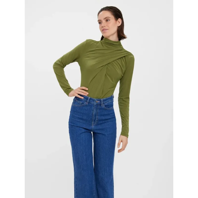 Vero Moda dame body VMANNA - Olive branch