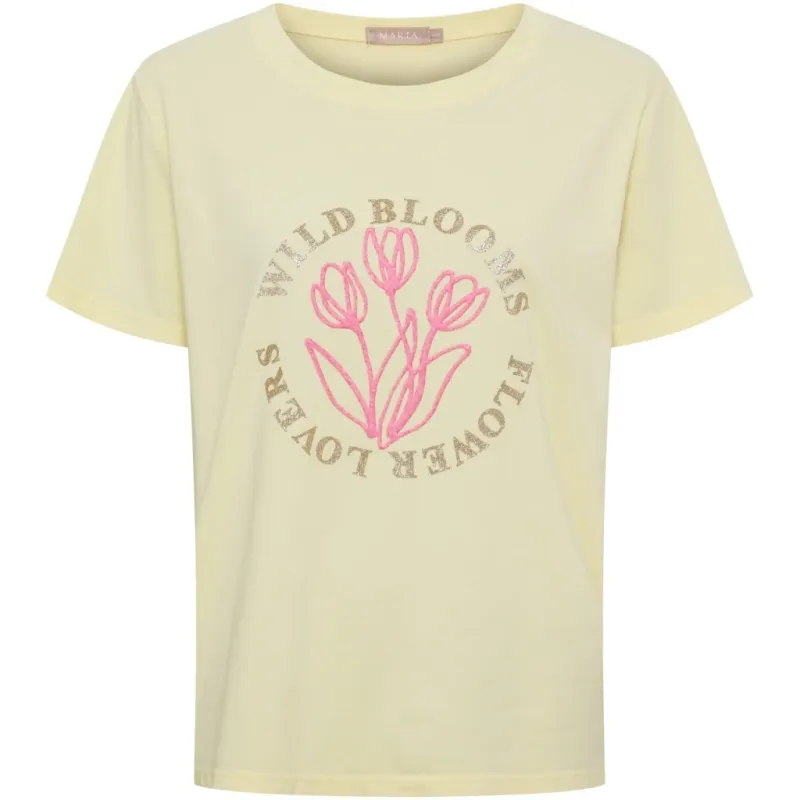 Marta du Chateau dame T-Shirt MdcBrianna 22585 - Yellow
