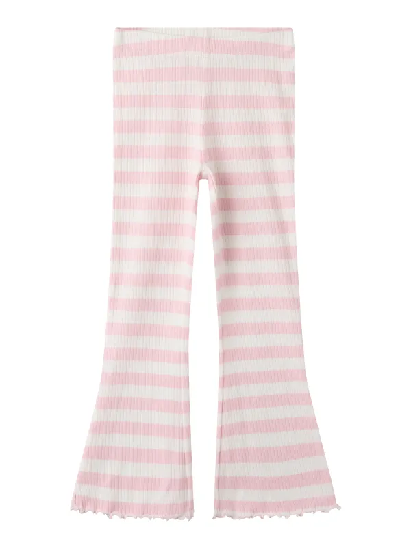Name It - Nilje Bootcut Legging - Parfait Pink / Cloud Dancer - 86 cm