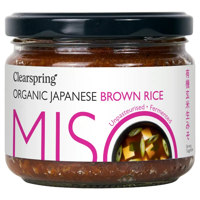 Clearspring Miso Brown Rice I Glas Upasteuriseret Ø (300 g)
