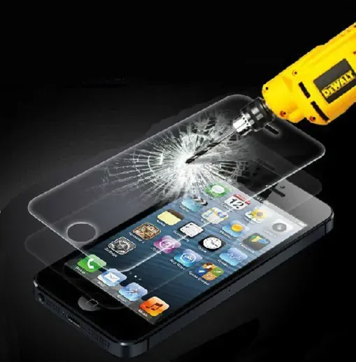 Tempered glas - ultratyndt hærdet glas til iPhone 5/5S/SE.