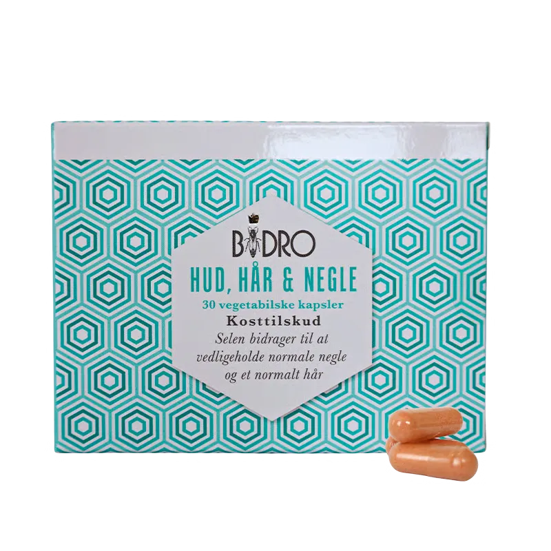 Bidro Hud, Hår & Negle Vegetabilske (30 kapsler)