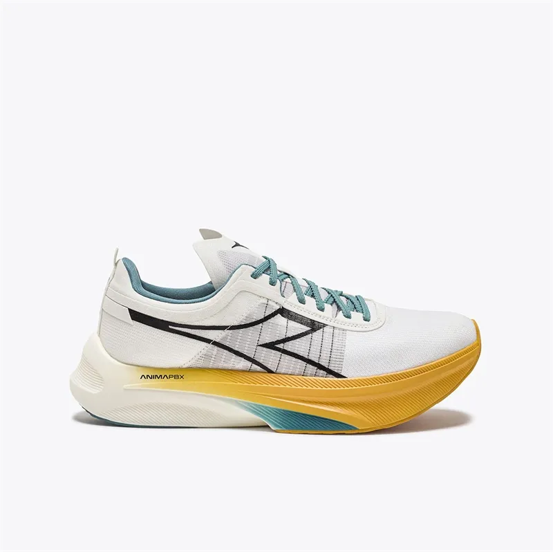 Diadora Gara Carbon Løbesko - Hvid/gul