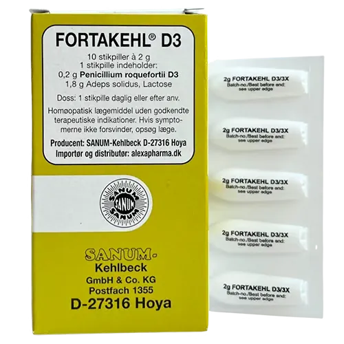 SANUM Fortakehl D3 (10 Stikpiller)