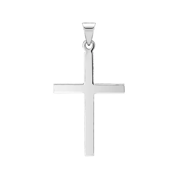 Vedhæng i Sølv med stav Kors - 28 x 18 mm
