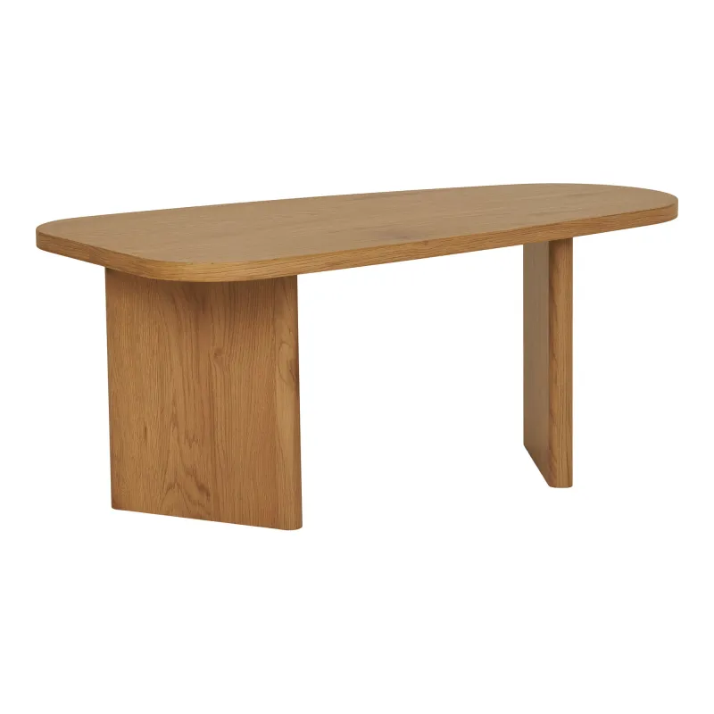 HOUSE NORDIC Melo sofabord, trekantet - natur decorpapir og MDF (50x100)